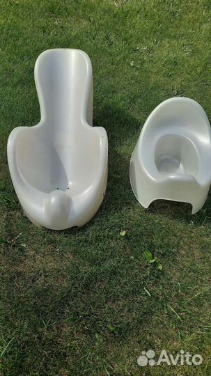 Шезлонг для купания детский + горшок