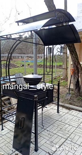 Мангал с крышей