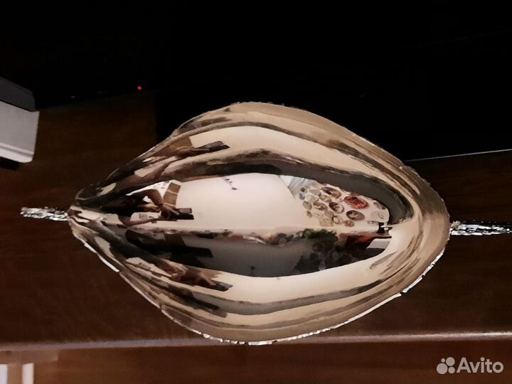 Ваза для фруктов посеребренная