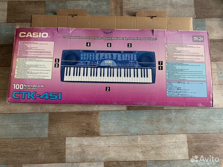 Синтезатор casio ctk-451