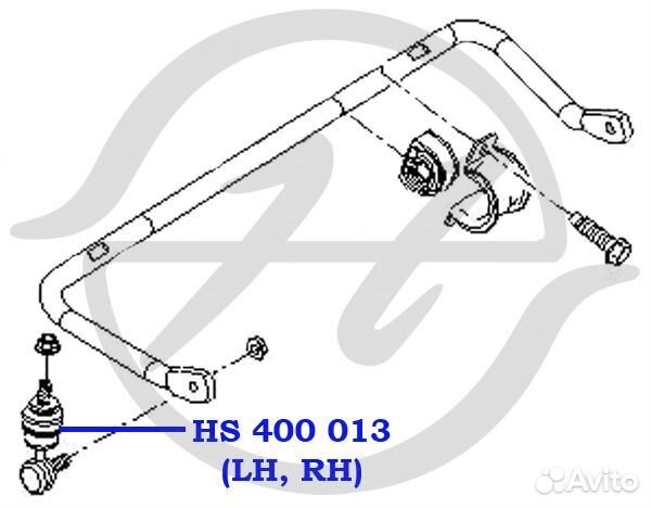 Тяга стабилизатора задняя