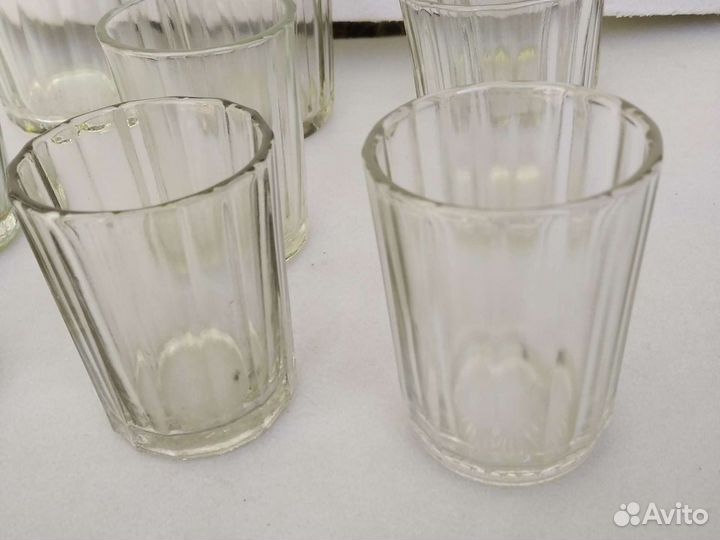 Стопки, стаканы гранёные, рюмки периода СССР