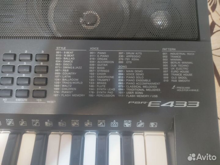 Синтезатор yamaha psr e433