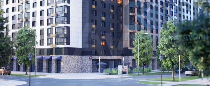 2-к. квартира, 53,2 м², 6/19 эт.