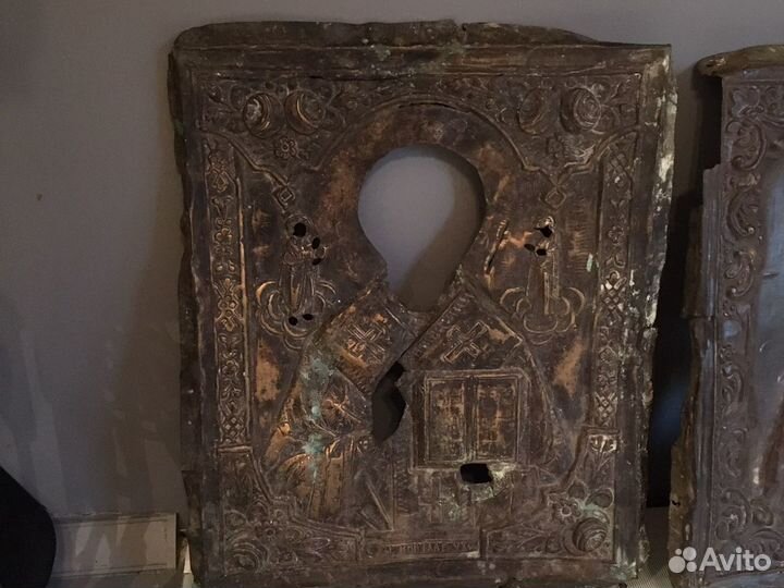 Оклад Николай Угодник и Богородица большие