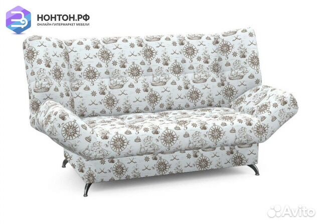 Диван клик-кляк Палермо с морским принтом