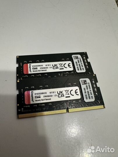 Оперативная память ddr4 32Gb 3200 Kingston fury