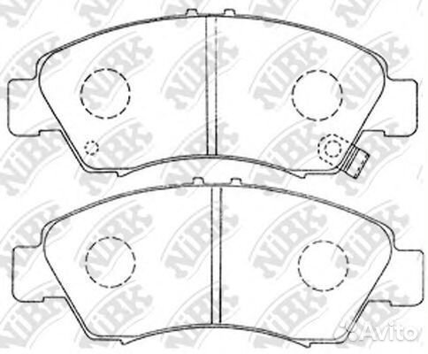 Комплект тормозных колодок PN8265 nibk