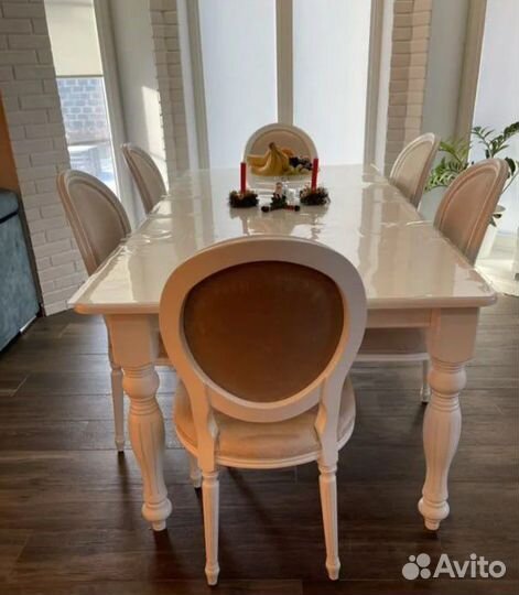 Стол обеденный и стулья(Комплект)