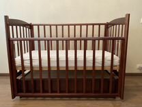 Кровать детская Кубаночка-3 с маятником + матрас