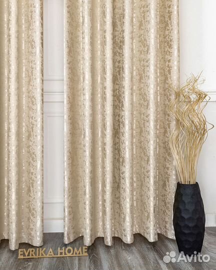 Шторы мрамор Версаль бежевый новые пошив