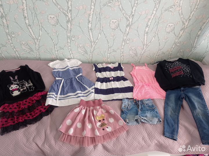 Детские вещи пакетом для девочек 3-4 года