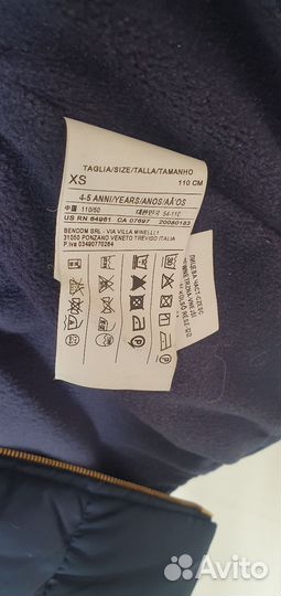 Куртка осень Benetton 110 + полукомбинезон