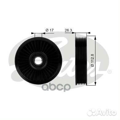 Направляющий ролик привода вспомогательных агре