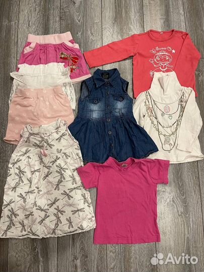 Большой пакет вещей на девочку 86-92 (15 вещей)