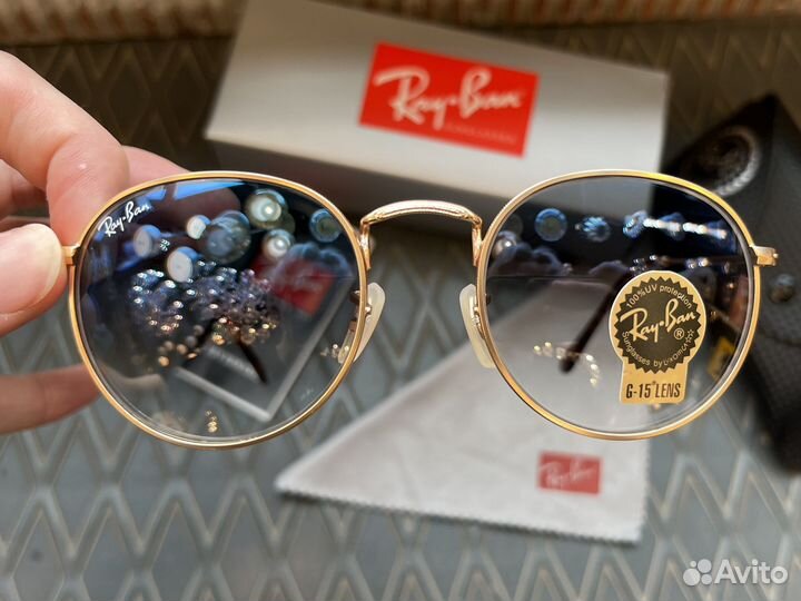 Солнцезащитные очки RAY BAN round metal