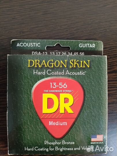 Струны для акустической гитары DR DSA 13