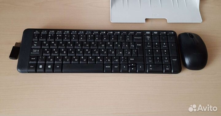 Беспроводная клавиатура и мышь logitech мк 220