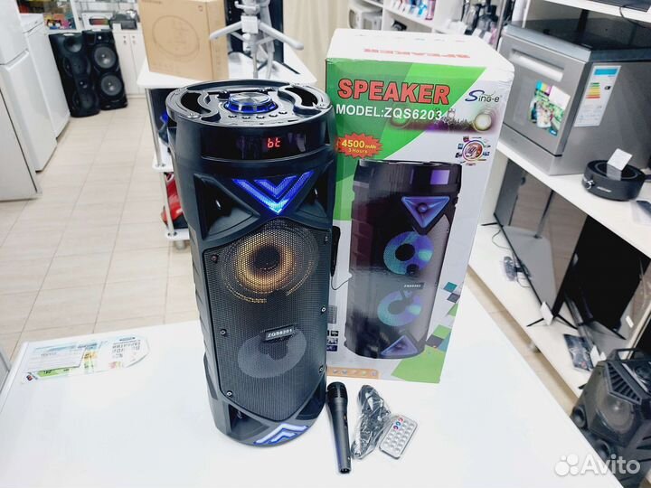 Портативная колонка с караоке 30Вт (Окт139)