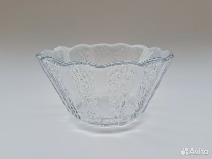 Вазочка стекло корзинка, блюдце