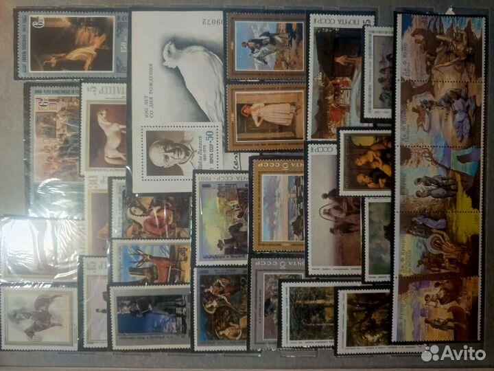 Марки СССР живопись