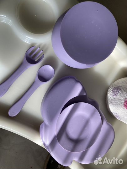 Детская посуда для кормления силиконовая