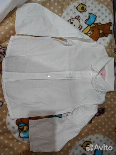 Блузка рубашка на девочку 2 шт 104