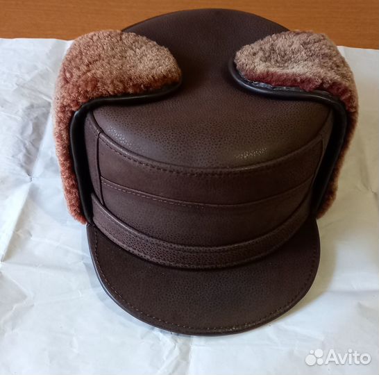 Шапка меховая мужская с козырьком. Размер - 57