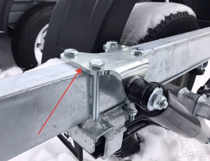 Кронштейн амортизатора лодочного прицепа мзса 8177