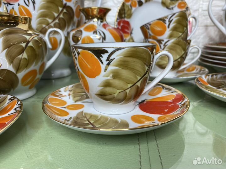 Сервиз кофейный Щедрая Осень лфз СССР