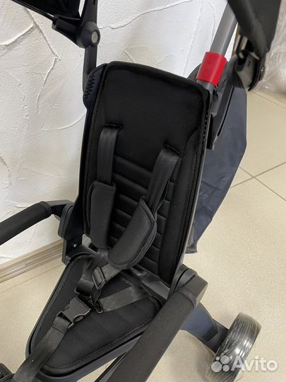 Складной трехколесный велосипед, черный