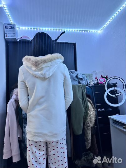 Архив зип худи с мехом (fur zip hoodie)