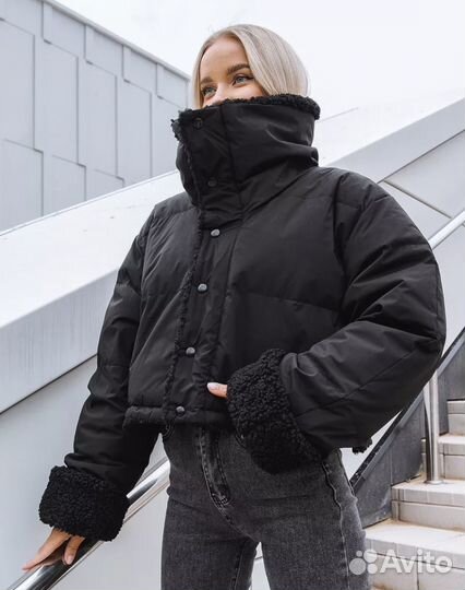 Куртка двусторонняя демисезонная женская 42-48р