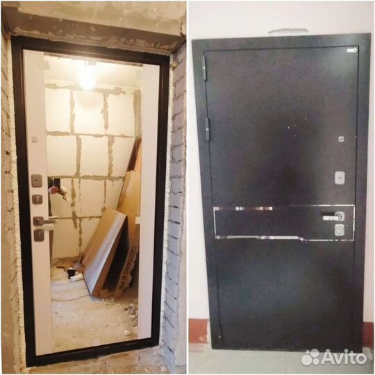 Дверь входная с зеркалом