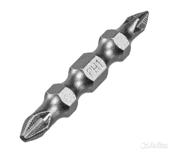 Бита двухсторонняя, PH2-PH1 х 45 мм, сталь S2, 10