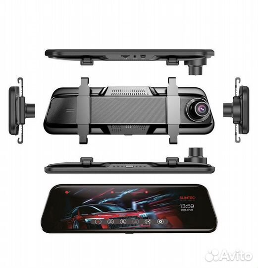 Видеорегистратор-зеркало с 2камерами SlimtecDualM9