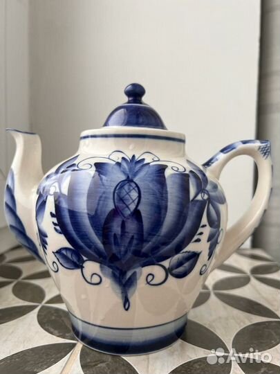 Чайник заварочный гжель