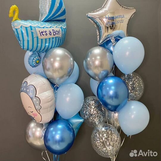 Воздушные шары на выписку