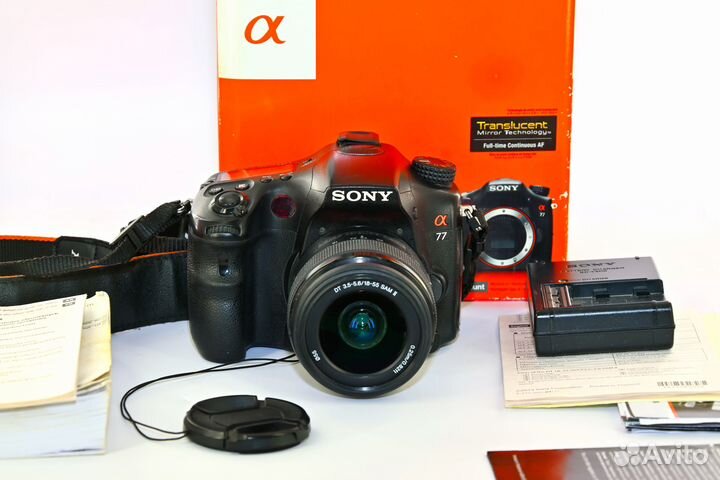 Sony Alpha A77 24.3MP зеркалка Kit DT SAM II