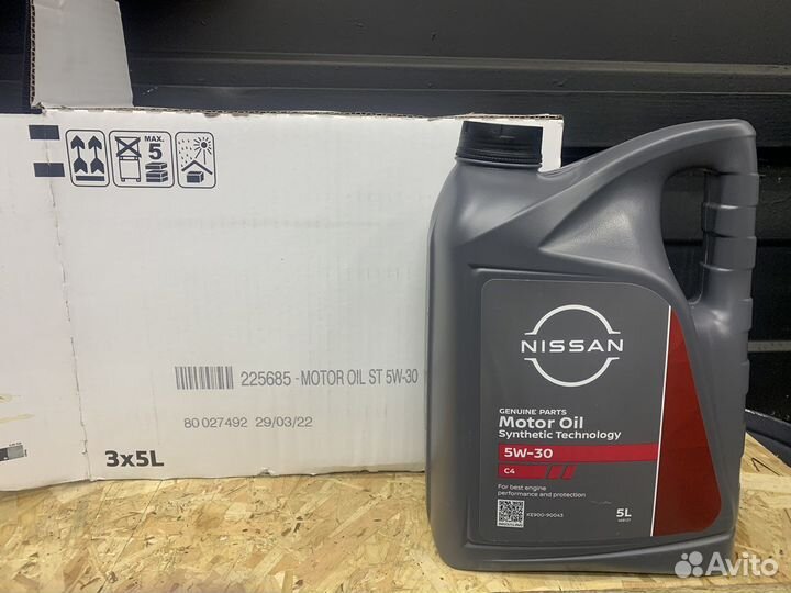 Масло Nissan 5/30 c4 европа
