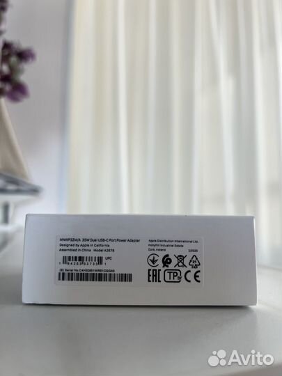 Адаптер питания Apple Dual USB - C, 35 Вт