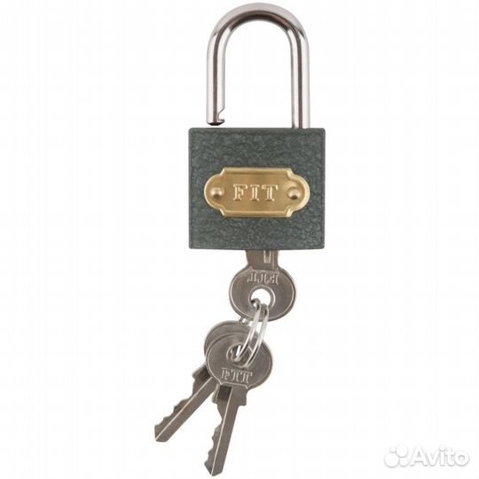 Замок навесной железный 32х28 мм стальная дужка 5
