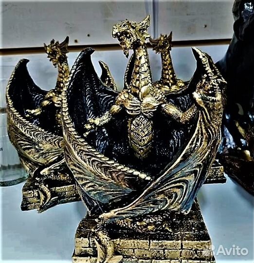 Подставка под бутылку, конфетница Дракон полистоун