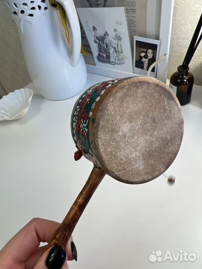 Барабан-колотушка на палке