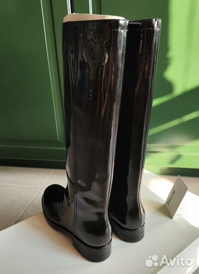 Лакированные сапоги Pollini оригинал из Италии шик