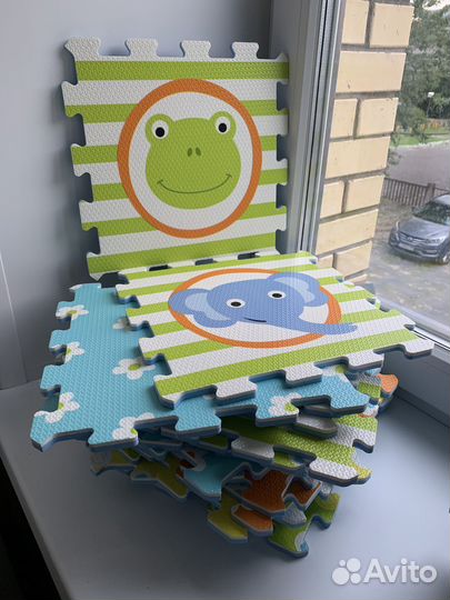 Детский коврик пазл, 18 элементов