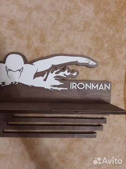 Медальница с полкой подставка для медалей плавание