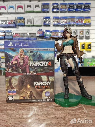 Far Cry 4 и Far Cry Primal 2в1 PS4 Игры + обмен