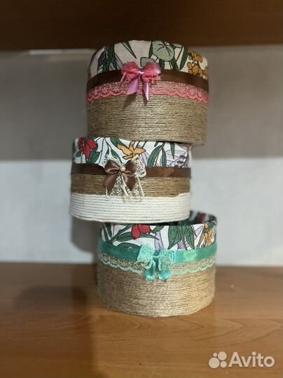Корзинки декоративные комплект