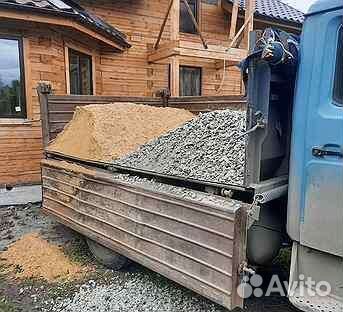 Отсев песок щебень пгс